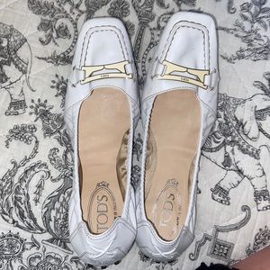 Tod’s White Loafers
